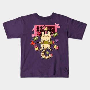 artist cat Kids T-Shirt